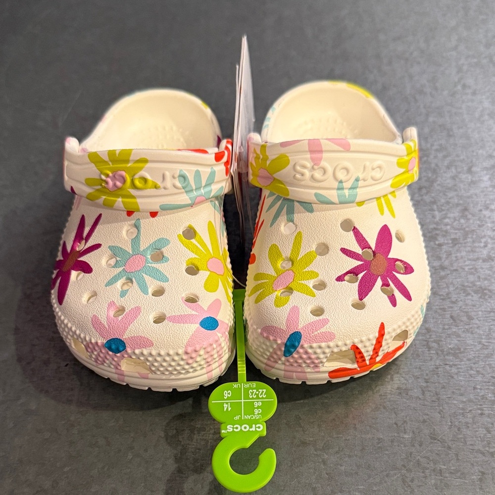 CROCS Kids Daisy Floral Clogs
